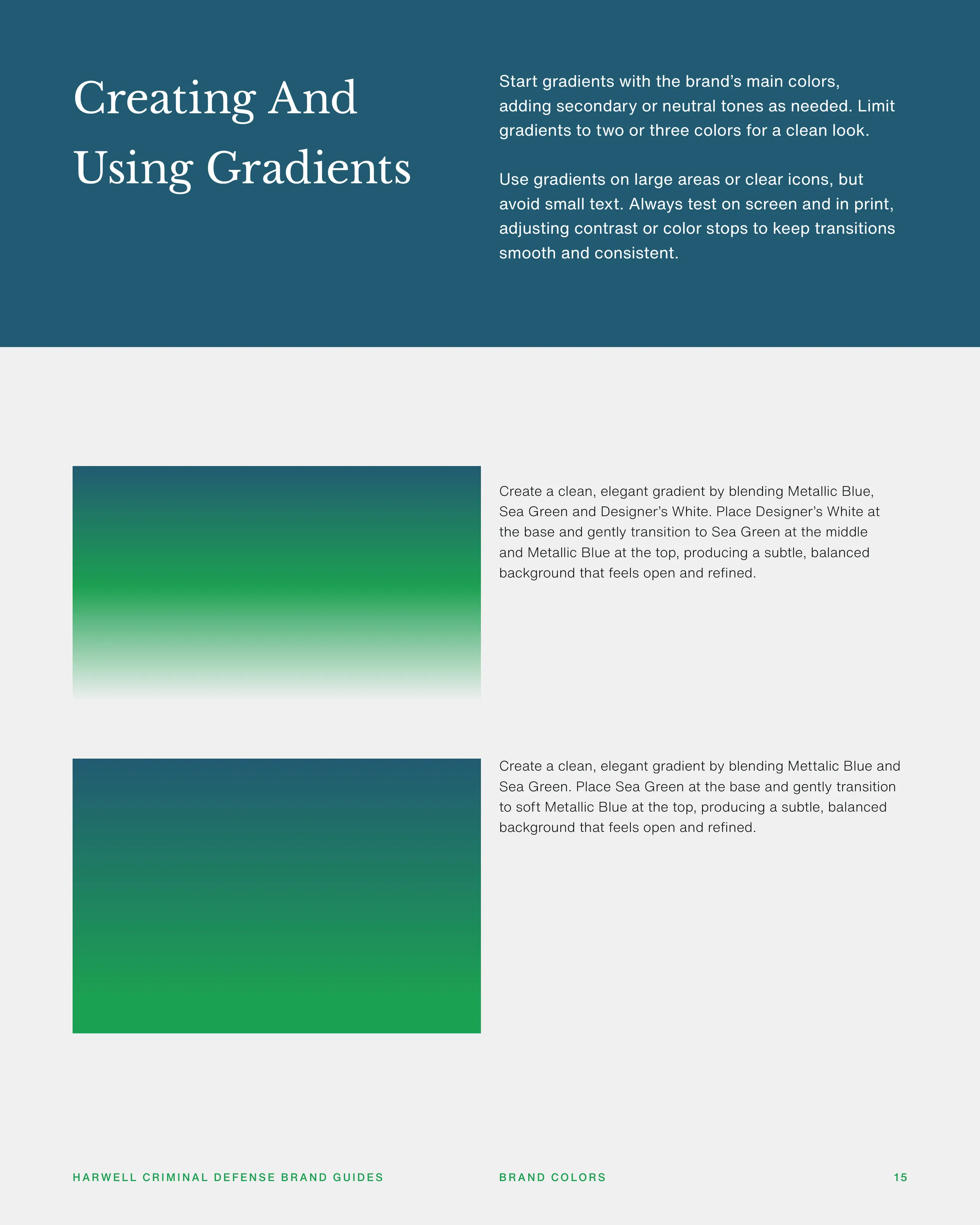 Harwell Criminal Defense brand identity 6